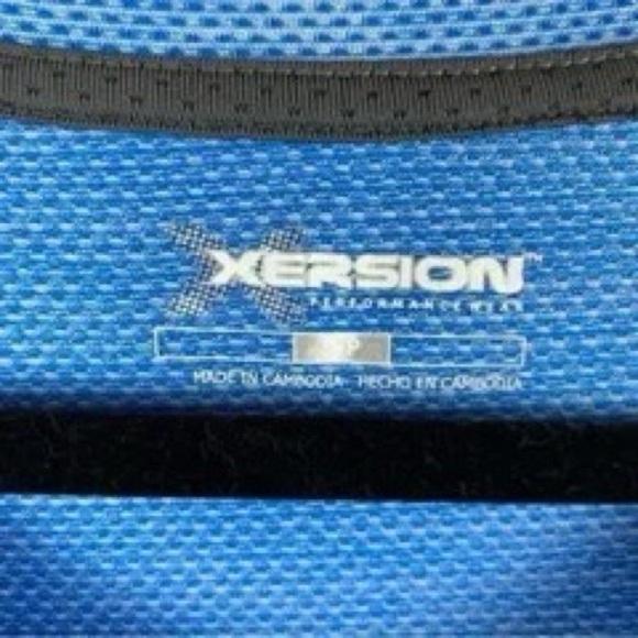 Xersion Blue and Grey Short Sleeve Tee Size Small - Picture 8 of 11